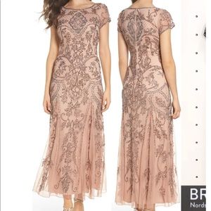 Beaded gown, mother of the bride dress, size 6